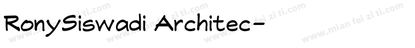 RonySiswadi Architec字体转换